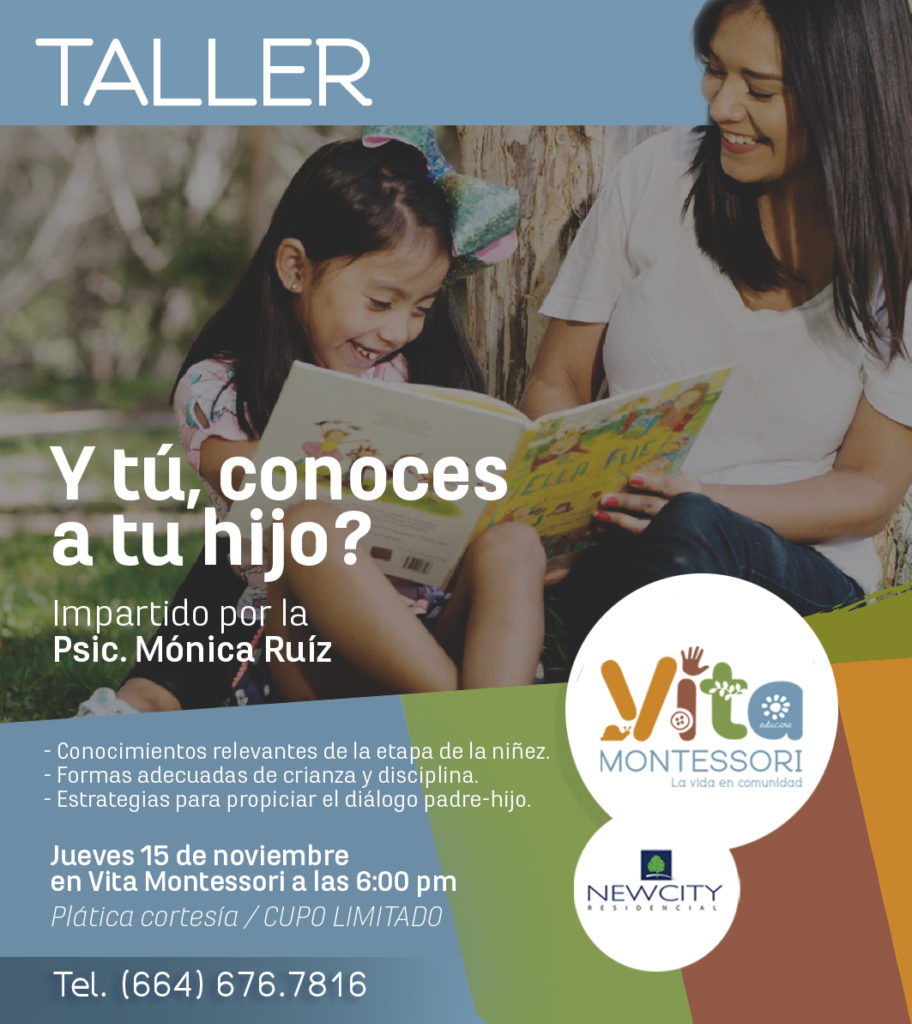 Invitación Para Padres De Familia Taller ¿conoces A Tu Hijo Vita Montessori 0311