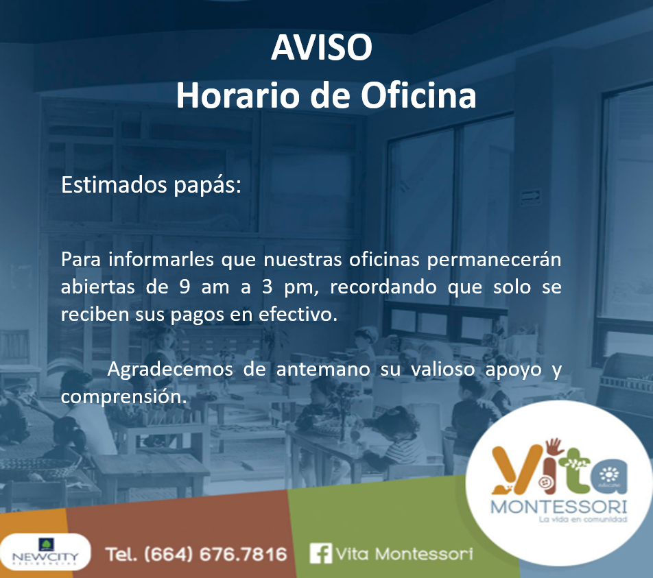 AVISO HORARIO DE OFICINA