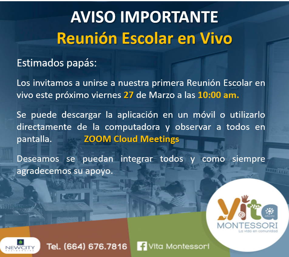 AVISO REUNION ESCOLAR