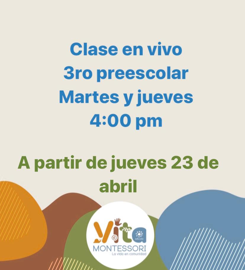 AVISO Horario preescolar tardes