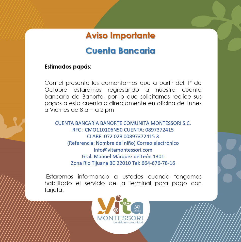 Aviso cuenta bancaria banorte