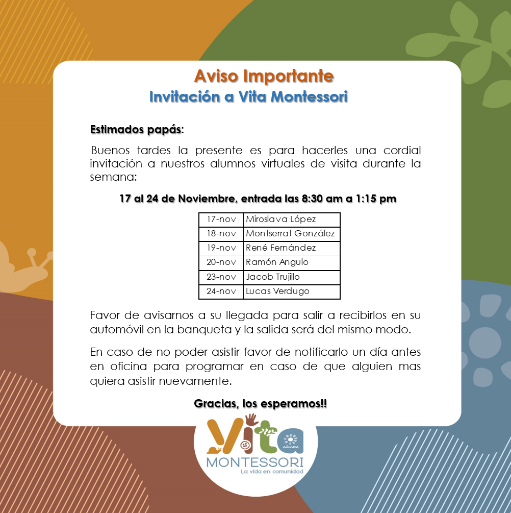 aviso invitacion a vita Nov